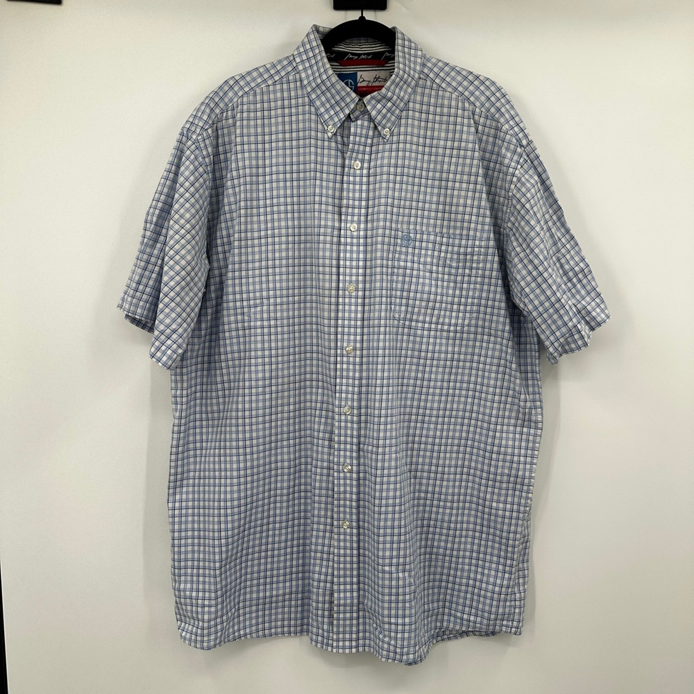 Wrangler Cowboy Cut Collection Short Sleeve Plaid Button Down Shirt XLT